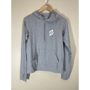 Outdoor Voices S Peloton Cloudknit Hoodie Pullover Sweatshirt Top Gray Heather